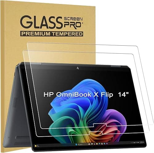 KEANBOLL 2-Pack Tempered Glass Screen Protector for HP OmniBook X Flip 14" 2-in-1 Touchscreen Laptop (2026 Models 14-kb / kc0000) | Anti-Scratch, Bubble-Free Installation على Amazon.ae - متتبع الأسعار