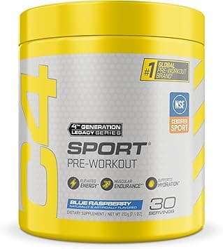 Cellucor C4 Blue Raspberry Pre-Workout Supplement (9.5oz/270g) on Amazon.sa - Price Tracker