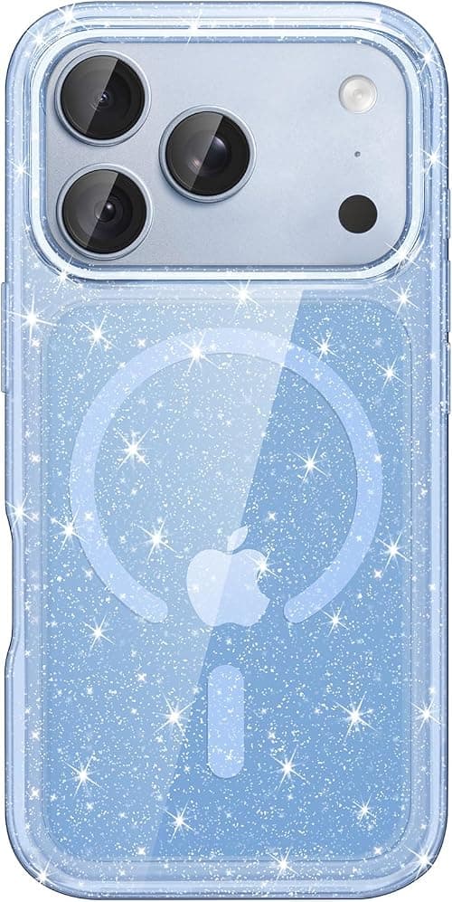 JETech Magnetic Glitter Case for iPhone 18 Pro Max, Glacier على Amazon.ae - متتبع الأسعار