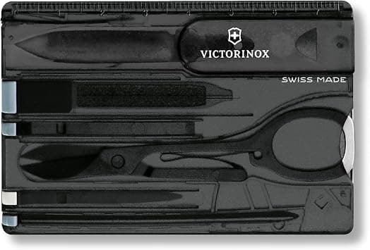VICTORINOX SWISS CARD CLASSIC 0.7133.T3 BLACK TRANSPARANT Swiss made functional companion with 10 functions on Amazon - Best Deal Finder