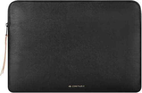 Comfyable Slim Protective Laptop Sleeve Compatible with 13/14 Inch MacBook Air & MacBook Pro M5/M4/M3/M2 Pro/Max 2026, Mac Travel Case, Laptop Pouch, Slim PU Leather Cover, Black on Amazon.ae - Price Tracker