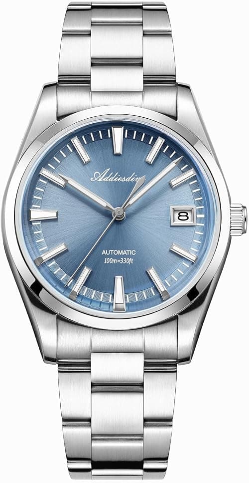 ADDIESDIVE Luxury Mens Automatic Watch NH35A Selfwinding Movement Casual Watch Curved Glass BGW9 Luminous 100M Waterproof على Amazon.ae - متتبع الأسعار