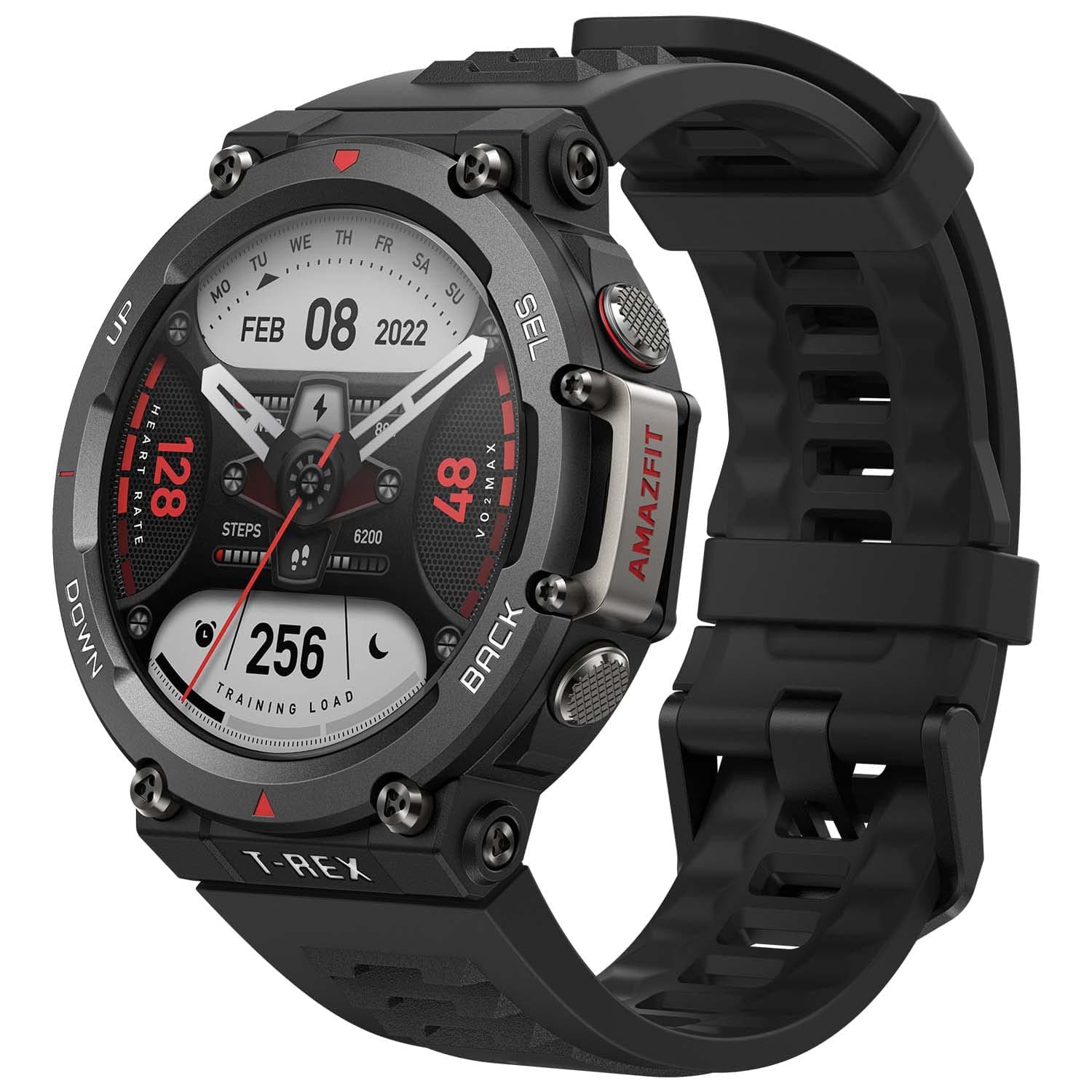 Amazfit T-Rex 2 Smart Watch for Men, Rugged Outdoor GPS Sports Fitness Watch, 15 Military-Grade Tests, Real-time Navigation, 24-day Battery Life, Strength Exercise, 150+ Sports Modes, Waterproof-Black on Amazon.ae - Price Tracker