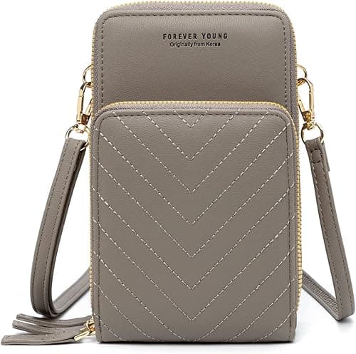 myfriday Small Crossbody Cell Phone Purse for Women, Mini Messenger Shoulder Handbag Wallet with Credit Card Slots on Amazon.ae - Price Tracker