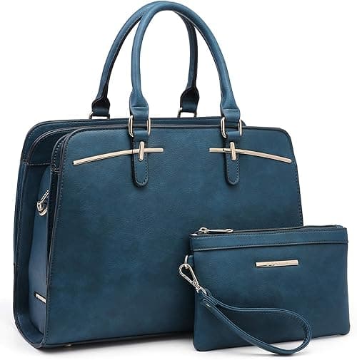 Dasein Women Satchel Handbags Shoulder Purses Totes Top Handle Work Bags With Matching Wallet on Amazon.ae - Price Tracker