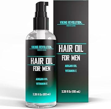 Viking Revolution Hydrating Hair Oil for Men - Mens Hair Oil Men with Vitamin E Dry Hair Oils with Argan Oil - Sunflower Seed Oil Hair Serum Repair, Hidrate Hair Treatment Oils (3.38 fl Oz) on Amazon.ae - Price Tracker