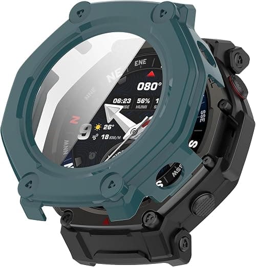 Hard Case with Screen Protector Compatible with Amazfit T-Rex 3 Pro 48 mm, Full Protection, Scratch-Resistant PC Protective Case, Anti-Scratch, Anti-Dust, Ultra Thin Protective Case for Amazfit T-Rex on Amazon.ae - Price Tracker