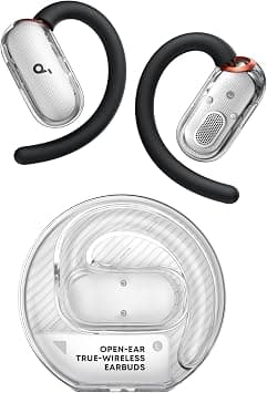 soundcore V40i by Anker, Open-Ear Headphones, Crystal Clear Design, 4 Adjustable Positions for Every Ear Size, Richer Bass, IP55, 21-Hour Playtime, AI Clear Calls, Bluetooth 5.4, App Control | Lidless Case, 4 Adjustable Positions for Every Ear Size, AI Clear Calls, Richer Bass, IP55, 21H Playtime, Bluetooth 5.4 on Amazon.ae - Price Tracker