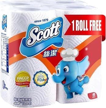 Scott Multi Purpose Kitchen Tissue Paper Towel, Value Pack, 2 PLY, 120 Sheets x3 Rolls +1 Roll Free on Amazon - Best Deal Finder