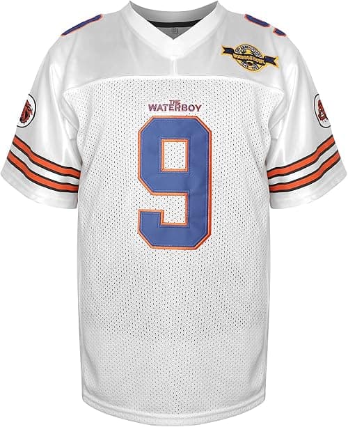 Phoneutrix Bobby Boucher #9 The Waterboy Adam Sandler Movie Mud Dogs Bourbon Bowl Football Jersey on Amazon.ae - Price Tracker