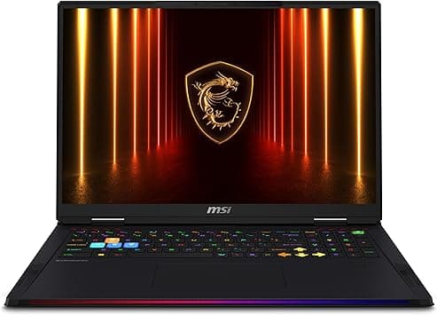 MSI Raider 18 HX AI A2XWJG-445CA 18" QHD+ 240Hz Gaming Laptop, Intel Core U9-285HX, RTX 5090, 64GB (32GB*2) DDR5 6400MHz Memory, 2TB Gen 5x4 NVMe PCIe SSD, Windows 11 Home على Amazon.ae - متتبع الأسعار