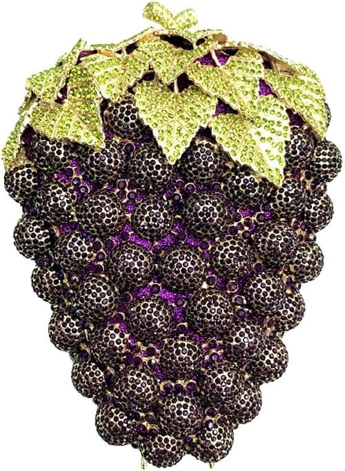 Hollow Carved Grape Rhinestone Evening Clutch Women Luxury Crystal Handbags Purses for Party and Wedding on Amazon.ae - Price Tracker