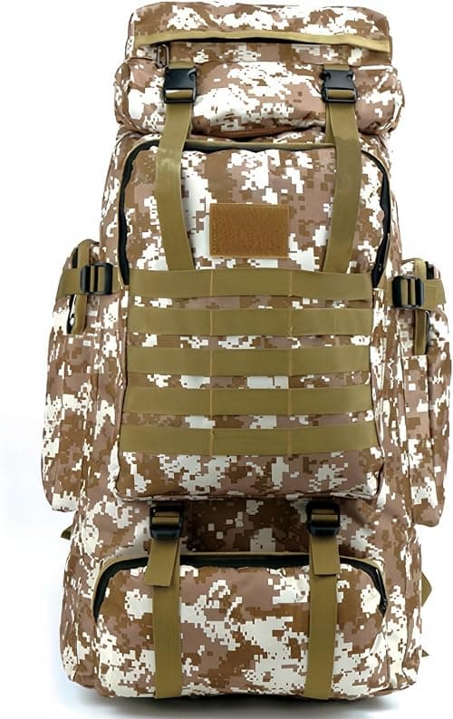 High Capacity 75L Outdoor Camouflage Tartical Hiking Daypacks Waterproof Military Bags For Mens Travelling Camping Hunting Trekking Climbing Backpack على Amazon.ae - متتبع الأسعار