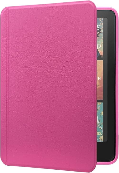 Detachable Clear Cover Case for 7" Kindle Paperwhite, Signature Edition, Kindle Colorsoft Signature Edition 12th Gen, Support Wiress Charging Dock, Lightweight Durable, Auto Sleep Wake, Hot Pink on Amazon.ae - Price Tracker
