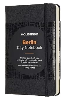 Moleskine 9 x 14 cm City Notebooks Berlin with Plain and Ruled Pages, Hard Cover, Elastic Closure and City Maps - Black - متتبع أسعار Amazon.sa