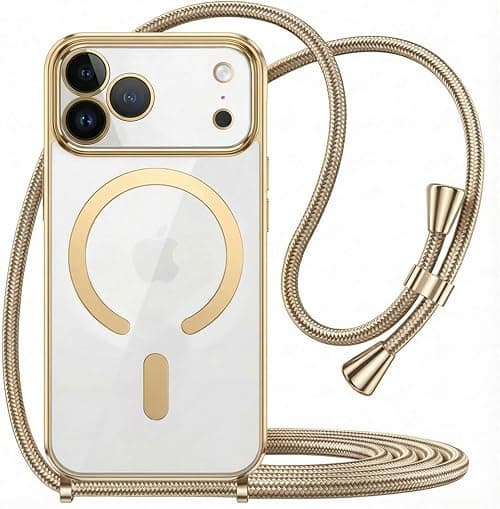 T Tersely for iPhone 17 Pro Max Soft TPU Case with Magnetic Adsorption Gold on Amazon.ae - Price Tracker