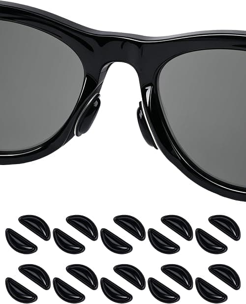 Well-aimed Replacement Nose Pads Compatible with Ray-Ban Meta Wayfarer, Gen 2 / Oakley Meta HSTN Smart AI Glasses, Black على Amazon.ae - متتبع الأسعار