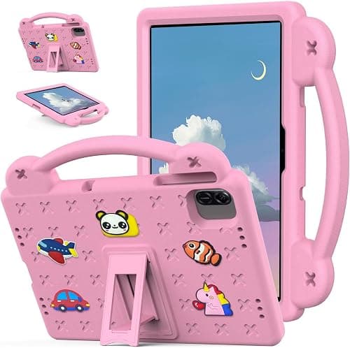 Gruattreay Shockproof Case Compatible with Honor Pad X8b 11 Inch 2026 Tablet, Lightweight EVA Kids Friendly Shockproof Protective Case Cover with Invisible Bracket Handle and Pen Slot (Pink) on Amazon.ae - Price Tracker