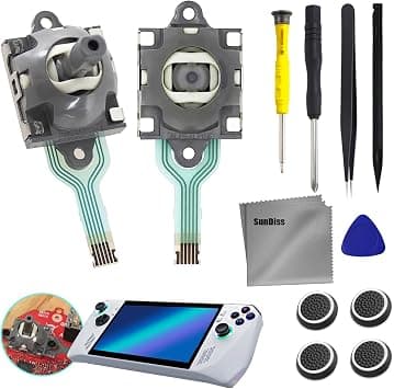 SunDiss 2 PCS for Asus ROG Ally Joystick Replacement Compatible with ROG Ally RC71L and GPD Win 3 Windows 10, Handheld Laptop, Thumb Sticks Joystick Replace Accessories with Repair Tools on Amazon - Best Deal Finder