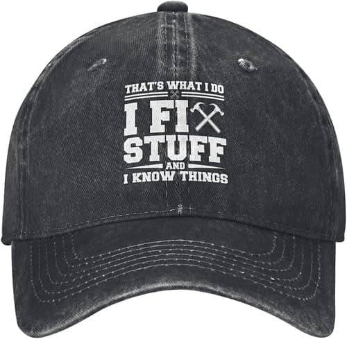 I Fix Stuff and I Know Things Hat for Men I Fix Stuff Hat Cool Stuff Hat for Men Funny on Amazon.ae - Price Tracker