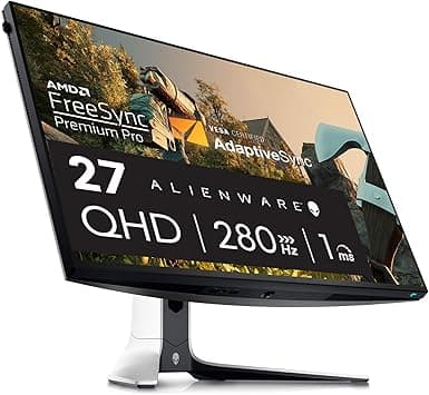 Alienware AW2723DF Gaming Monitor - 27-inch (2560 x 1440) 240Hz Display (DP 1.4), 1ms Response Time, NVIDIA G-Sync, Preset OSD Modes, Height/Tilt/Swivel/Pivot Adjustability - Lunar Light على Amazon.ae - متتبع الأسعار