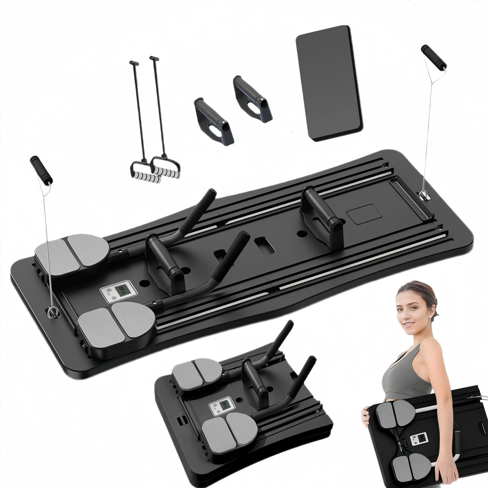 Foldable Pilates Reformer Board,Pilates Reformer Set,Multi-Purpose Portable Pilates Machine for Home,Pilates Sliding Board Ideal for Beginners & Sliding Board Pilates Exercises on Amazon.ae - Price Tracker