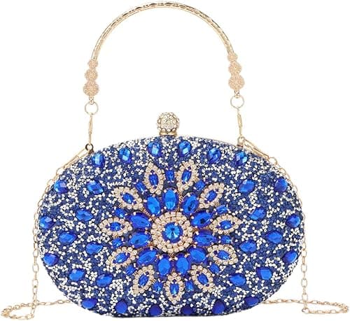 Fecialy Clutch Purses for Women Evening Bag Crystal Handbag Luxury Rhinestone Clutch for Wedding Party على Amazon.ae - متتبع الأسعار