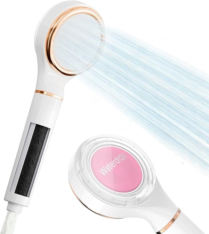Waterdrop Shower filter and Shower Head, Filter Shower Head Handheld, Reduce Chlorine, High Pressure & Vitamin C for Healthier Hair & Skin, Reduce Hair Shedding, Soothe Dry Skin, Softener Water, Rose on Amazon.ae - Price Tracker