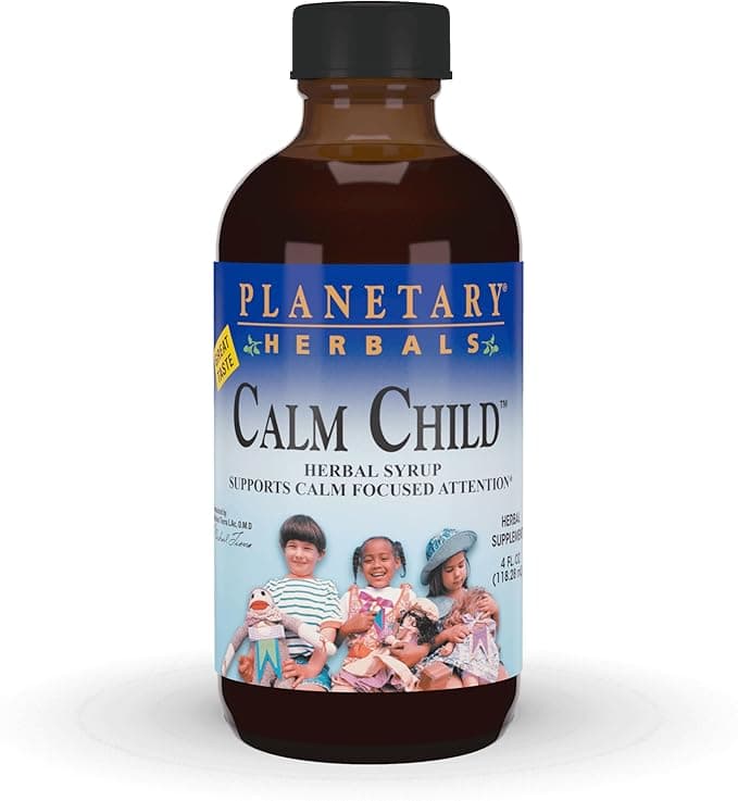 Planetary Herbals Calm Child Herbal Syrup with Soothing Botanicals Chamomile, Lemon Balm, Catnip & More (4oz) on Amazon.ae - Price Tracker