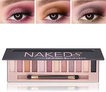 Pearl 12 Colors Makeup Naked Eyeshadow Palette,Nude Matte Shimmer Eyeshadow Palette,Natural Glitter Pigment Eye Shadow Pallete Set Long Lasting & Waterproof Smokey Eye Professional Beauty Makeup Kit on Amazon.ae - Price Tracker