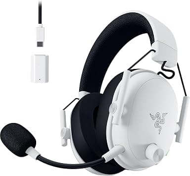 Razer BlackShark V3 Wireless Gaming Headset for PC: 50mm Drivers, Super Wideband Mic, 2.4 GHz, Bluetooth, USB, Works with Mac, PS5, Nintendo Switch, Smartphone, 70 Hr Battery - White on Amazon - Best Deal Finder