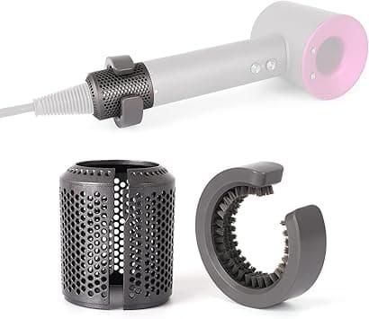 Upgraded Hair Dryer Filter Replacement for Dyson Supersonic HD01 HD03 HD08 Models, Hair Dryer Outer Filter Repair Accessories with Filter Cleaning Brush(Metallic Gray) on Amazon.ae - Price Tracker