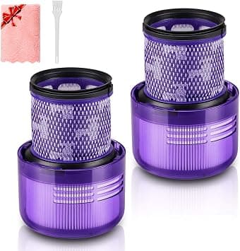 morpilot Filter for Dyson V11, 2 Pack Replacement Filters for Dyson V11 V15 SV14 SV22 Absolute Animal Extra Pro Detect Torque Drive Battery Vacuum Cleaner, Washable Filter Replace #970013-02 (Towel + - متتبع أسعار Amazon.sa