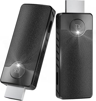 Wireless HDMI Transmitter and Receiver Kit, 2.4G & 5.8G Sender Receiver with 1080P HD Casting, Plug & Play HDMI Wireless Extender, 100FT/30M Long Range for TV, Projector, Laptop, Monitor on Amazon.ae - Price Tracker