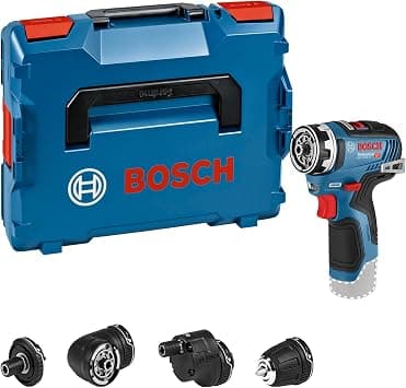 Bosch Professional 12V System GSR 12V-35 FC Cordless Drill/Driver (incl. 4 FlexiClick adapters, excluding Batteries and Charger, in L-BOXX 102) – FlexiClick System - متتبع أسعار Amazon.sa
