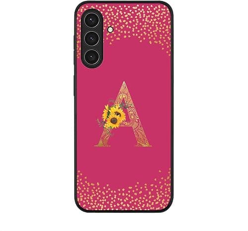 Stylizedd Case Compatible with Samsung Galaxy A17 / A17 4G / M17 Rugged cover Slim fit Camera Protection, Shockproof Thin Phone Case - Custom Floral Monogram - A (Deep Pink) على Amazon.ae - متتبع الأسعار
