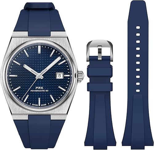 Strap for Tissot PRX Watch Series,Soft Fluororubber Band for Tissot PRX Powermatic 80,12mm Men Women Replacement FKM Bands for Tissot PRX Series Watch 40mm on Amazon.ae - Price Tracker