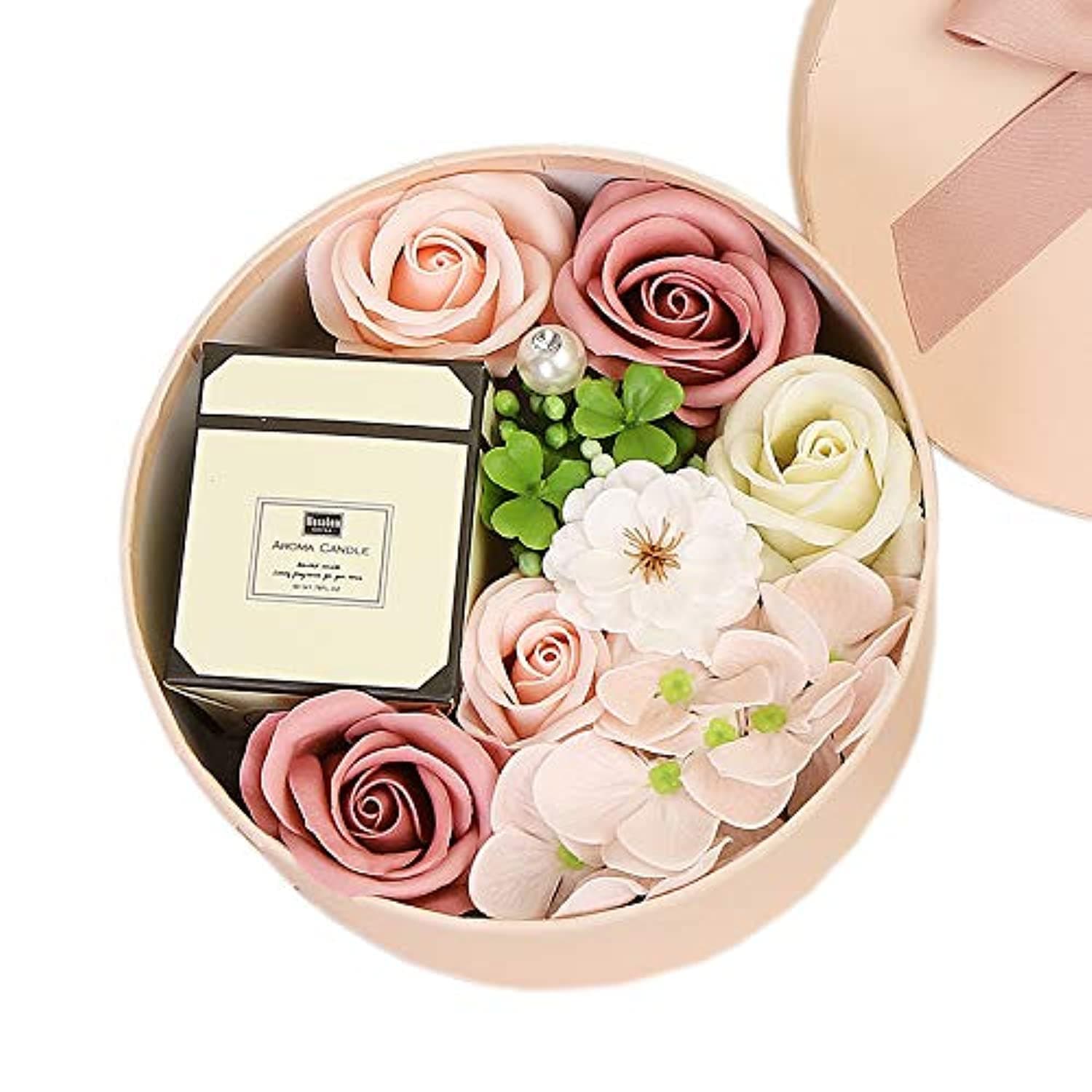 Rose Gift Box Artificial Flowers Foam Fake Roses With Scented Fragrance Candle Decoration For Valentine's Day Mother's Day Anniversary Birthday Girl Party Home Decorations on Amazon.ae - Price Tracker