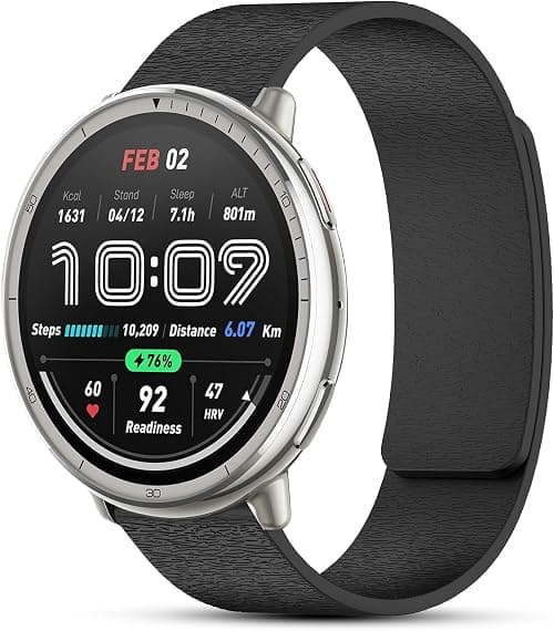 Silicone Strap for Amazfit Active 2/Active/Garmin Vivoactive 5/Amazfit GTS/GTS 2/2 Mini, 20 mm Adjustable Magnetic Sport Replacement Band for Men and Women. (No Host) on Amazon.ae - Price Tracker
