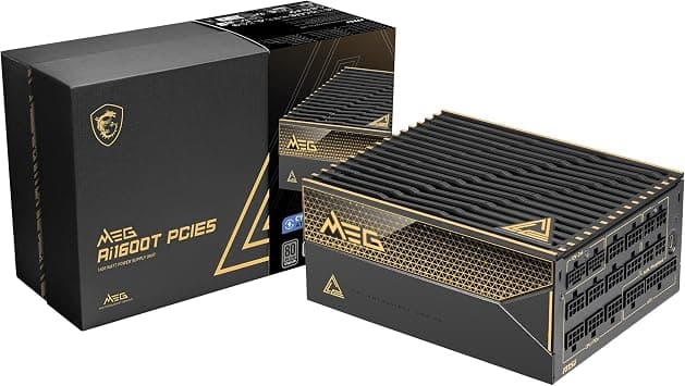 MSI MEG Ai1600T PCIE5 ATX 3.1 Gaming Power Supply - Full Modular - 80 Plus Titanium Certified 1600W - 100% Japanese 105°C Capacitors - ATX PSU - 12 Year Warranty on Amazon.ae - Price Tracker