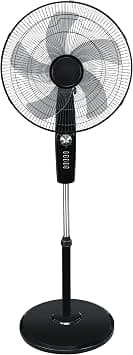 18" Oscillating Pedestal Fan Mechanical Switch Floor Fan Adjustable Stand Up Fan Portable Standing Fan High Velocity Cooling Fan for Living Room Bedroom Kitchen Home Office (Black) على Amazon.ae - متتبع الأسعار