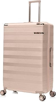 Senator Unisex Travel Luggage ABS Lightweight 4 Quiet 360° Double spinner Wheel Suitcase with Built-In TSA Type lock A5125 (Checked Luggage 32-Inch, Milk Pink) على Amazon.ae - متتبع الأسعار