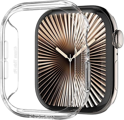 Spigen Thin Fit for Apple Watch Series 11/10 (42mm) Case Lightweight Shockproof Bumper Scratch-Resistant Hard PC Cover - Crystal Clear on Amazon.ae - Price Tracker