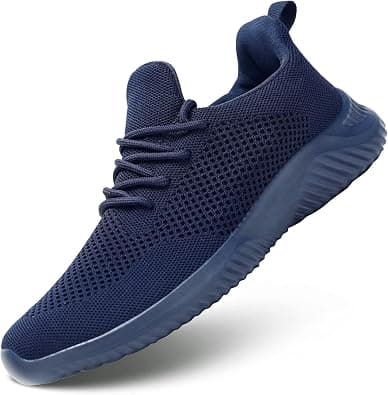Wrezatro Men's Slip on Walking Shoes Ultra Light Breathable Non Slip Running Shoes Casual Fashion Sneakers Mesh Workout Sports على Amazon.ae - متتبع الأسعار