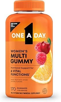 One A Day Women’s Multivitamin Gummies, Multivitamin For Women with Vitamin A, C, D, E and Zinc for Immune Health Support*, Calcium & more, 170 count على Amazon.ae - متتبع الأسعار