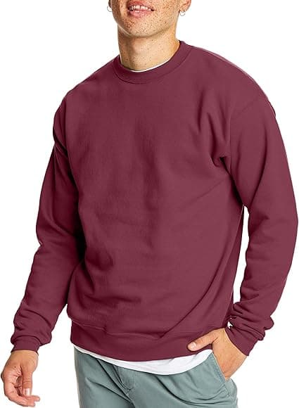 Hanes Men's Sweatshirt, EcoSmart Fleece Crewneck Sweatshirt, Cotton-Blend Fleece Sweatshirt, Plush Fleece Pullover Sweatshirt on Amazon.ae - Price Tracker
