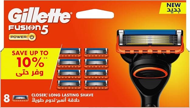 Gillette Fusion Power Blades, 8 Count on Amazon.ae - Price Tracker