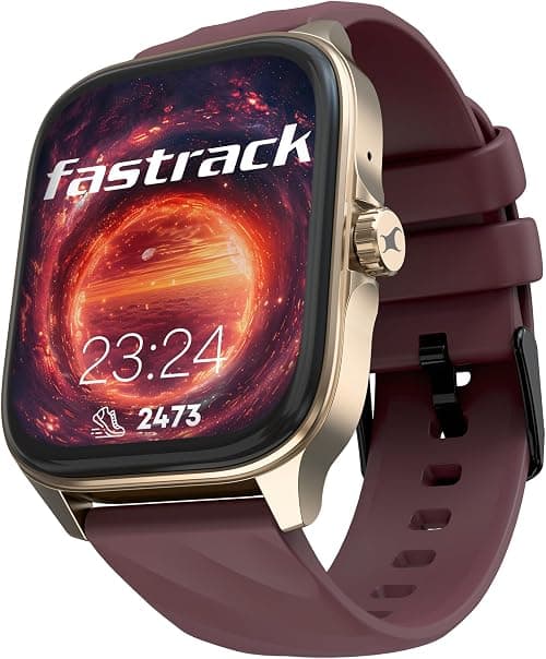 Fastrack Astor FS1 Pro Smart Watch, 1.97' AMOLED Display, Bluetooth Calling, 100+ Sports Modes, SpO2 & Heart Rate Monitoring, Women's Health, IP68, Up to 5 Days Battery, Functional Crown on Amazon.ae - Price Tracker