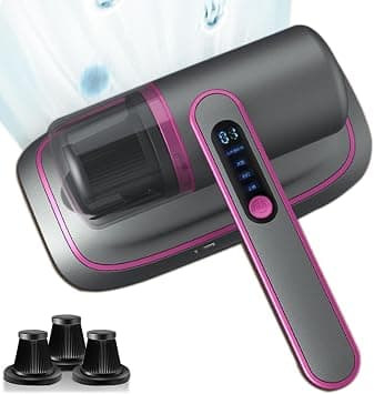KASTWAVE Upgraded Bed Vacuum Cleaner Cordless, Mattress Vacuum Cleaner with Purple Light, 2- Speeds Deep Handheld Vacuum Cleaner for Mattresses, Sofas, Pillows, Carpets, Sheet (3 Filters) on Amazon - Best Deal Finder