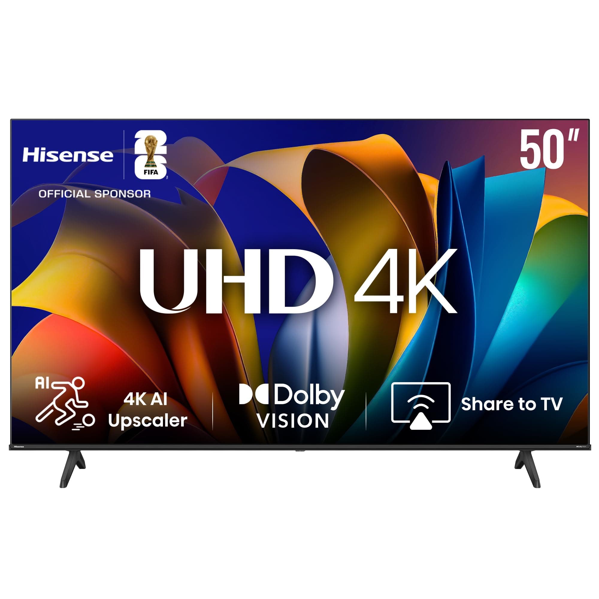Hisense 50 inch Smart TV UHD 4K E6N-Dolby Vision,Game Mode Plus,Smooth Motion with MEMC,AI Sports Mode,Voice Control,Share to TV,Youtube,Netflix,Disney+,Shahid and Anghami,50E6N (2024 UAE Version) on Amazon.ae - Price Tracker